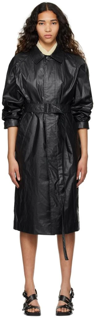 商品Lemaire|Black Belted Rain Coat,价格¥5982,第1张图片