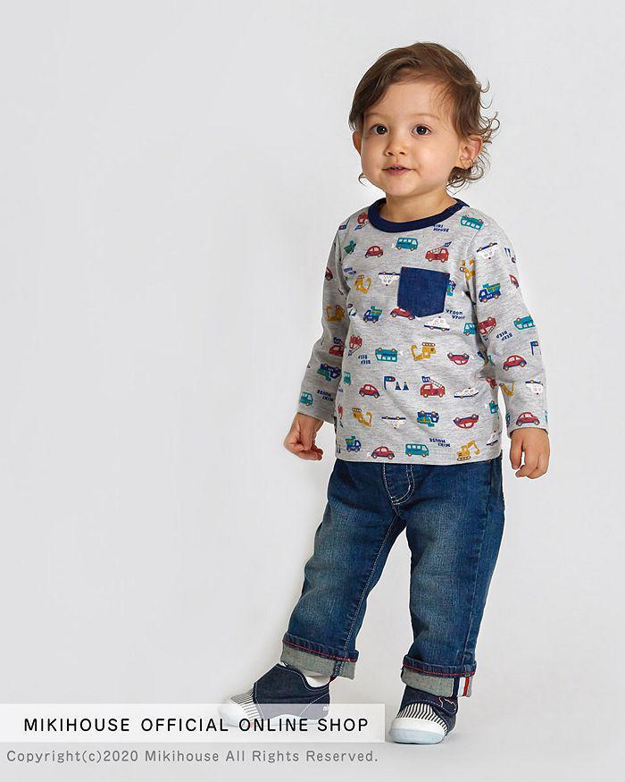 商品Miki House|Unisex Stripe Pattern My First Walker Shoes - Baby, Walker,价格¥824,第4张图片详细描述