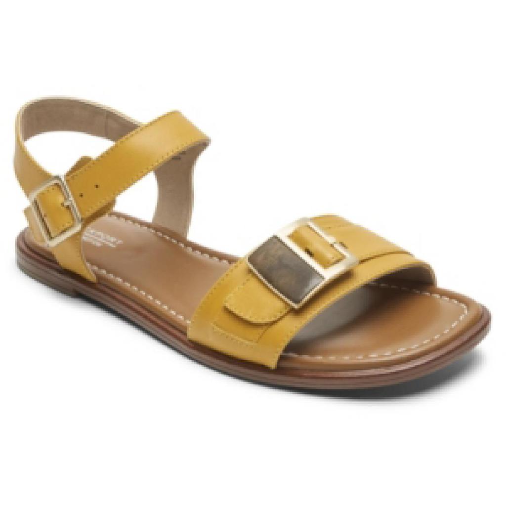 Rockport Womens Zadie Buckle Leather Sandals Ankle Strap商品第1张图片规格展示