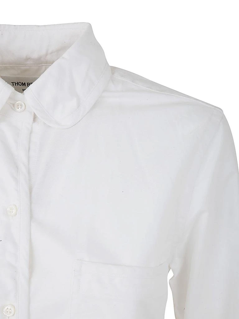 商品Thom Browne|Thom Browne Round-Collar Stripe Detail Shirt,价格¥3058,第3张图片详细描述