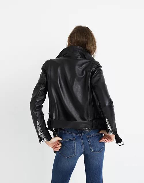 Ultimate Leather Motorcycle Jacket商品第2张图片规格展示