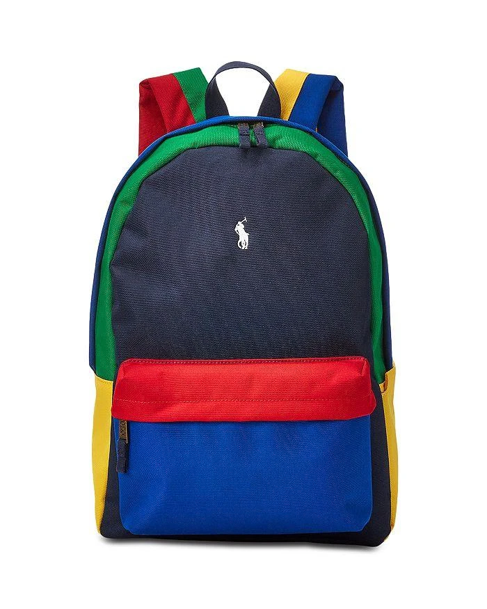 商品Ralph Lauren|Polo Kids Colorblocked Backpack,价格¥484,第1张图片