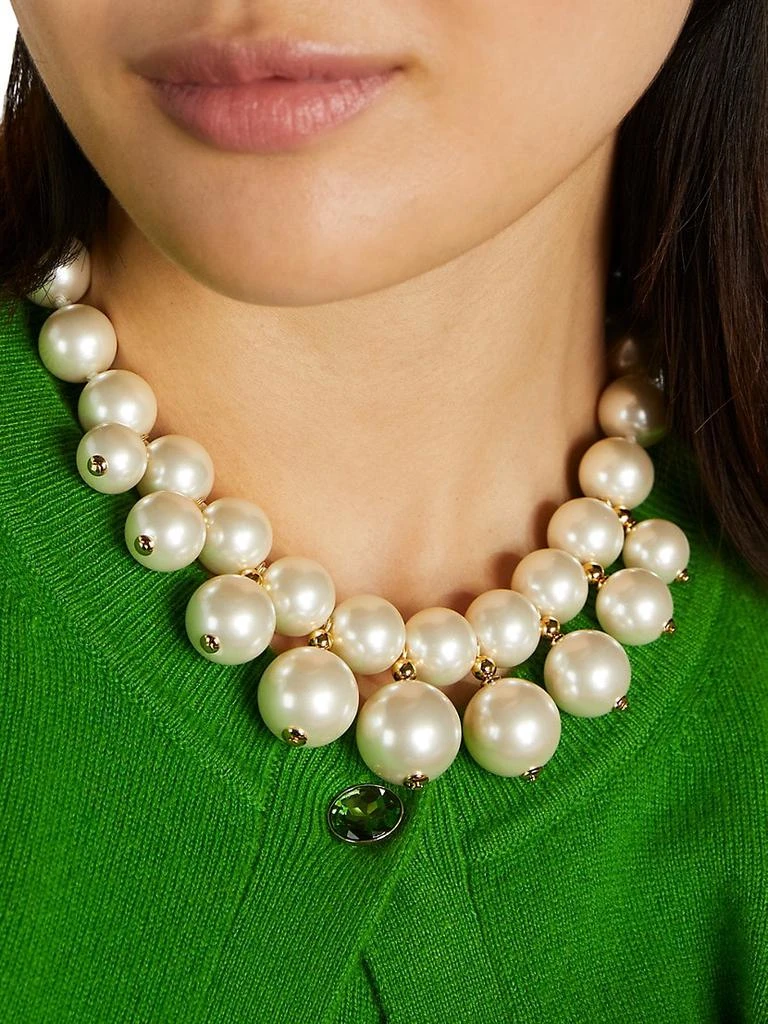 商品Kate Spade|Goldtone &amp; Faux Pearl Necklace,价格¥446,第2张图片详细描述