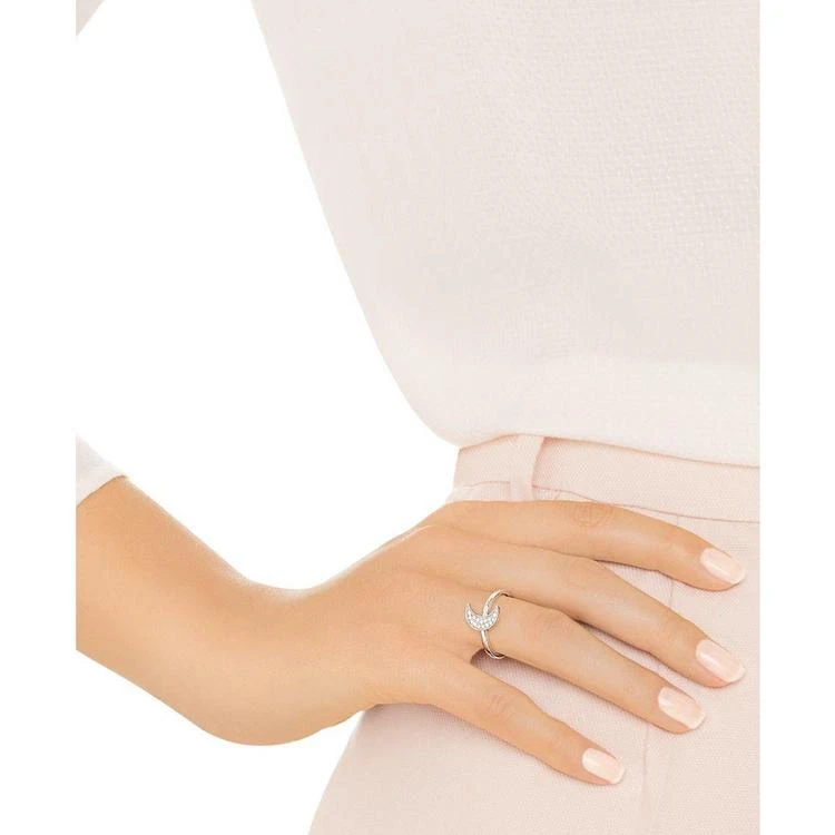 商品Swarovski|Silver-Tone Pavé Moon Ring,价格¥519,第2张图片详细描述