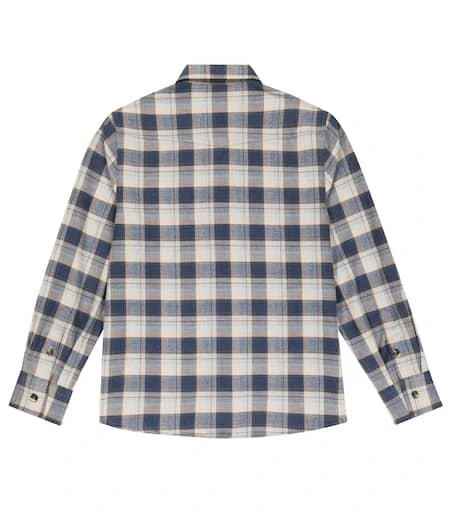 商品Brunello Cucinelli|法兰绒格纹衬衫,价格¥2826,第4张图片详细描述