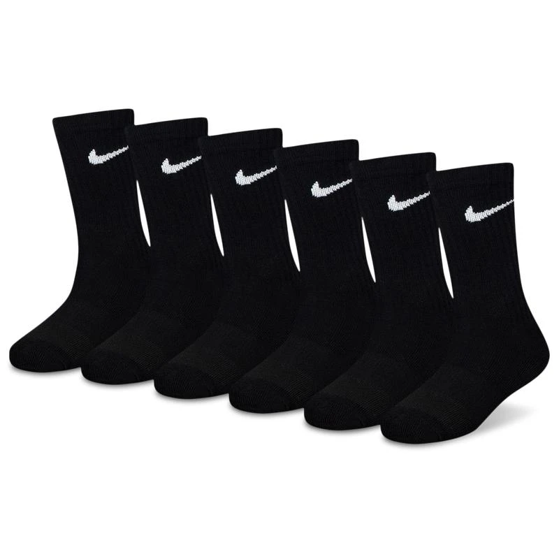 商品NIKE|Nike 6 Pack Dri-FIT Performance Basic Crew Socks - Boys' Preschool,价格¥115,第1张图片