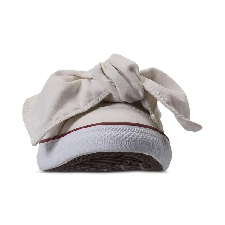 商品Converse|Women's Peached Canvas Knot Casual Sneakers from Finish Line,价格¥250,第3张图片详细描述