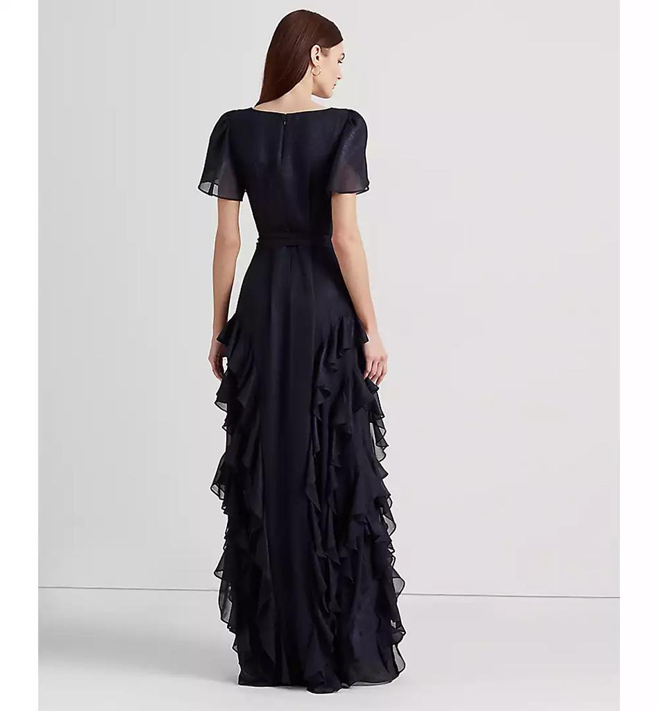 Women's Ruffle-Trim Metallic Chiffon Gown  On Sale Now with Up to 51% Off  | Discover Exclusive Deals & Savings at BeyondStyle  Authentic Ralph  Lauren dress|women's fashion|dresses with Limited-Time Discounts, Free  Shipping, and Price ...