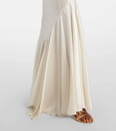 商品Nina Ricci|Open-back satin maxi dress,价格¥8387,第5张图片详细描述