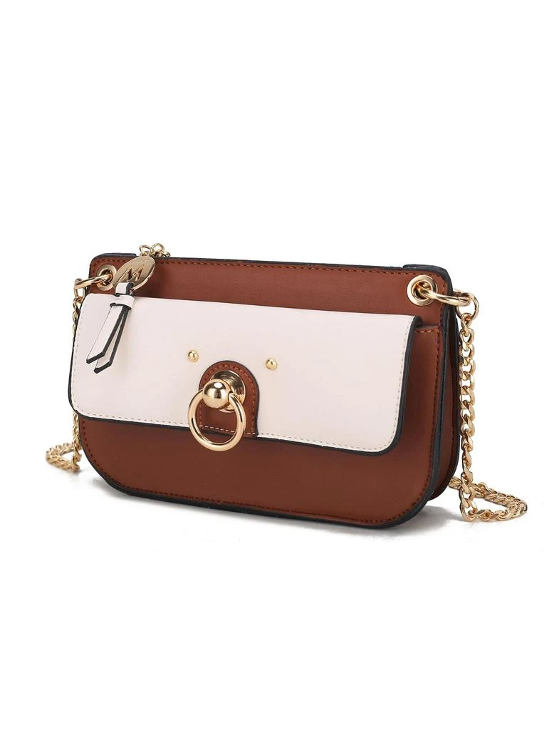 Jill Vegan Leather Women’s Color Block Crossbody Bag 商品