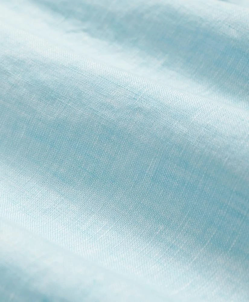 商品Brooks Brothers|Irish Linen Short-Sleeve Sport Shirt,价格¥957,第3张图片详细描述