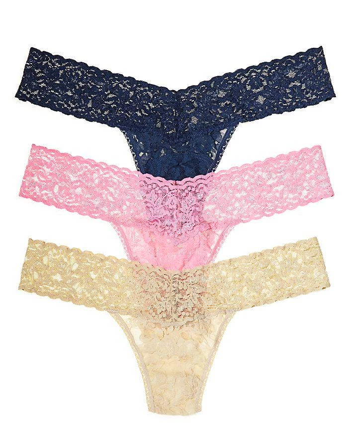 商品Hanky Panky|Low-Rise Thongs, Set of 3 - 100% Exclusive,价格¥375,第2张图片详细描述