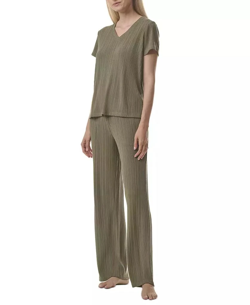 商品Tommy Hilfiger|Women's 2-Pc. Short-Sleeve Ribbed Pajamas Set,价格¥259,第4张图片详细描述