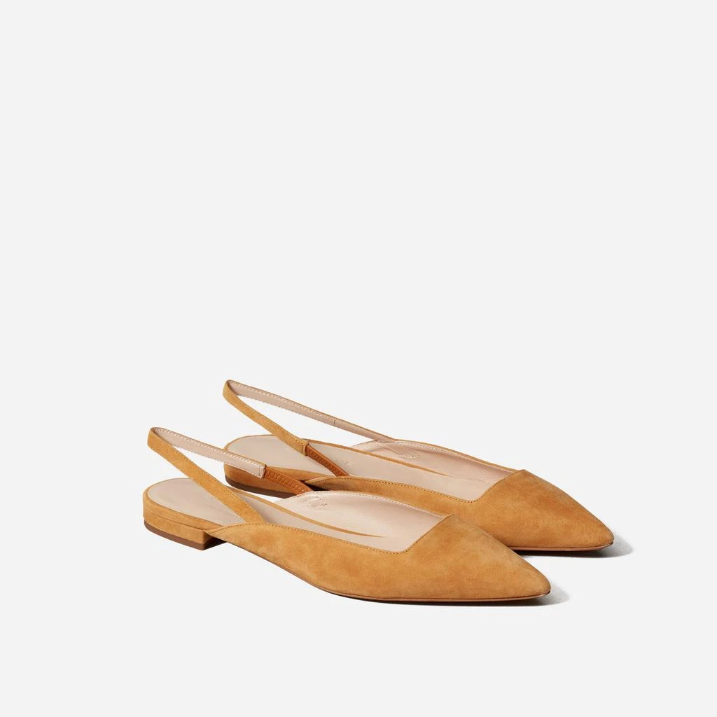 商品Everlane|The Editor Slingback 裸跟系带平底鞋,价格¥1149,第2张图片详细描述