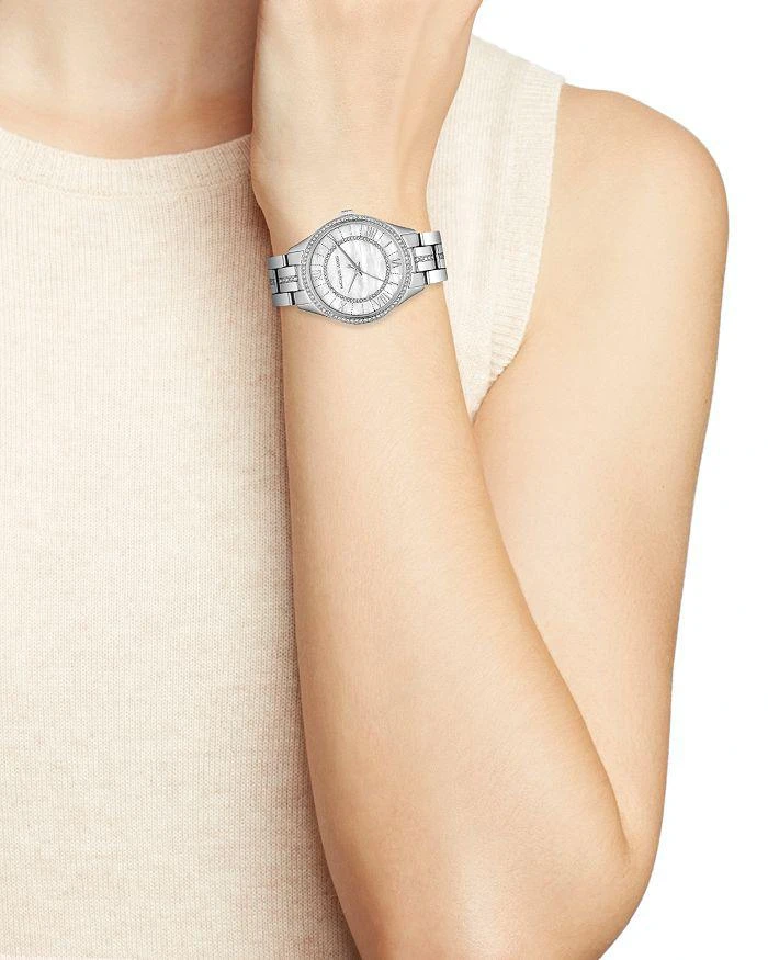 商品Michael Kors|Mini Lauryn Pavé Watch, 33mm x 39mm,价格¥1856,第3张图片详细描述