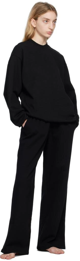 商品SKIMS|Black SKIMS Boyfriend Fleece Crew Neck Sweatshirt,价格¥487,第4张图片详细描述