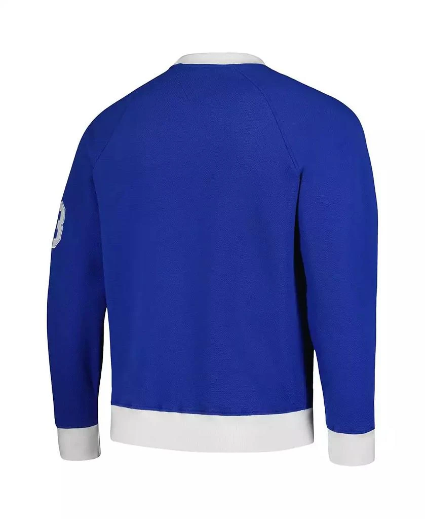 商品Tommy Hilfiger|Men's Royal, White Indianapolis Colts Reese Raglan Tri-Blend Pullover Sweatshirt,价格¥501,第2张图片详细描述