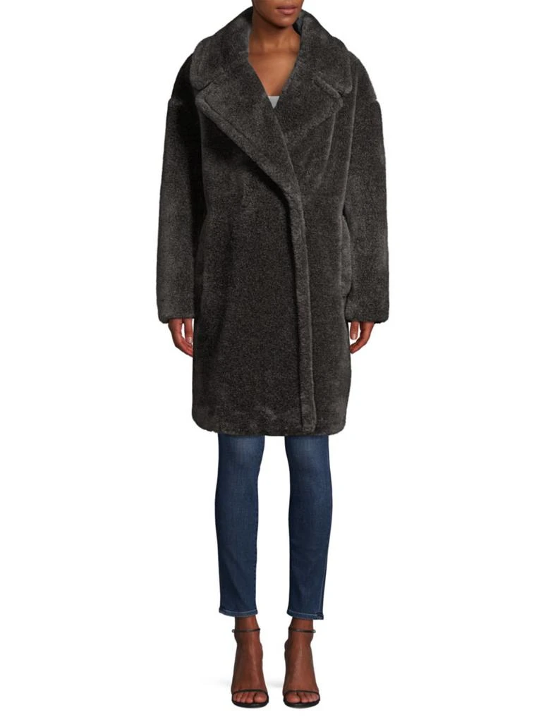 商品Donna Karan|人造毛泰迪熊外套,价格¥730,第2张图片详细描述