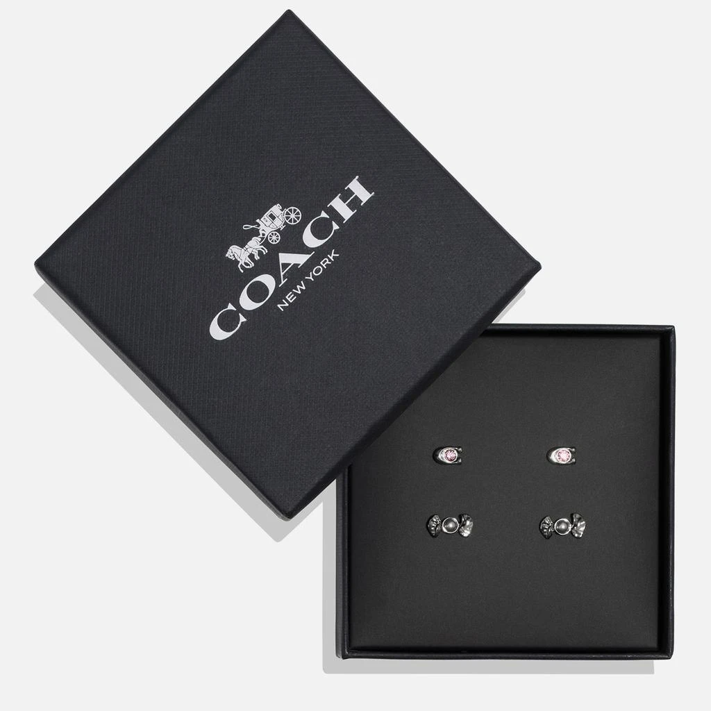 商品Coach|Coach Silver-Toned Brass Candy Gifting Earring Set,价格¥463,第2张图片详细描述