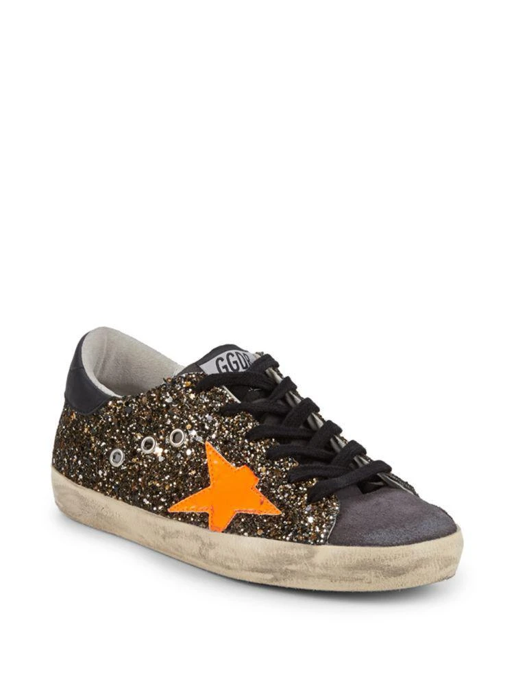 商品Golden Goose|Superstar Distressed Sparkle Sneakers,价格¥2997,第1张图片