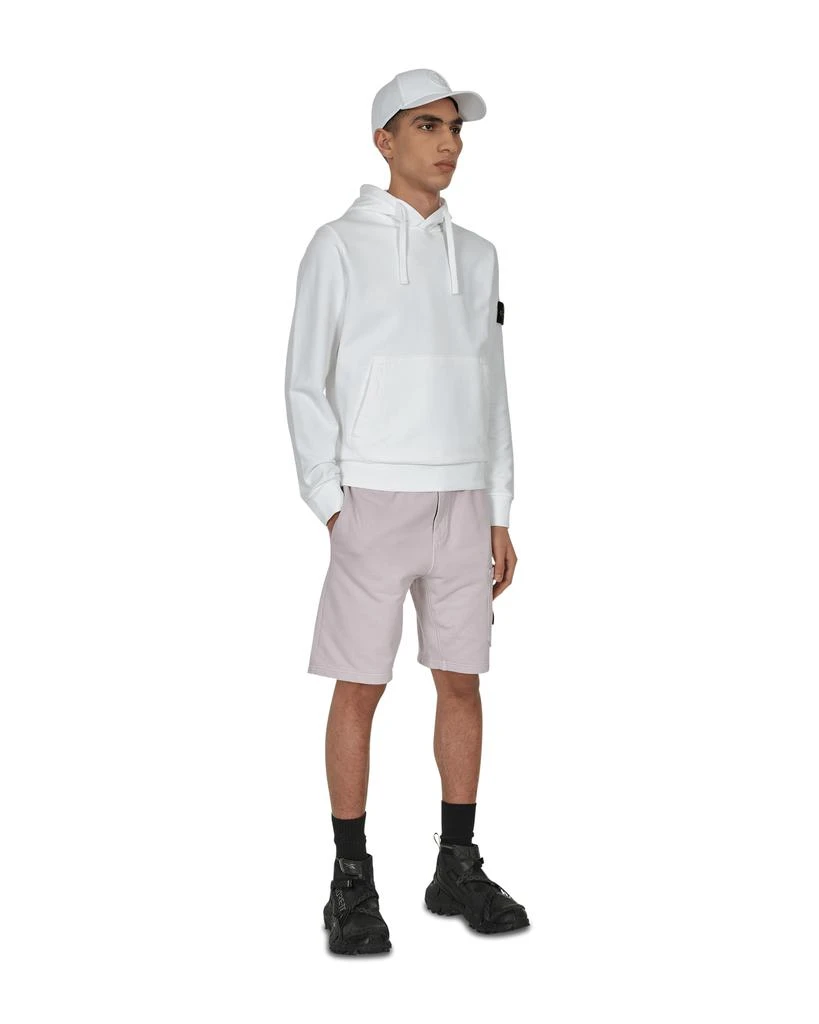 商品Stone Island|Garment Dyed Basic Hooded Sweatshirt White,价格¥1369,第4张图片详细描述