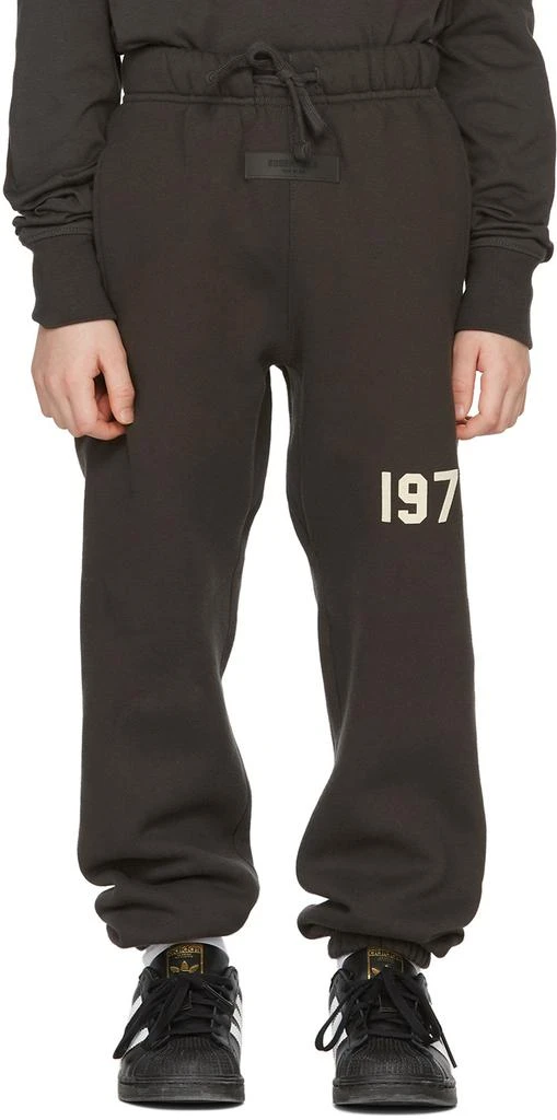 商品Essentials|Kids Black '1977' Lounge Pants,价格¥472,第2张图片详细描述
