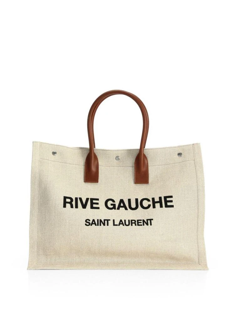 商品Yves Saint Laurent|Rive Gauche Linen Tote,价格¥7868,第1张图片