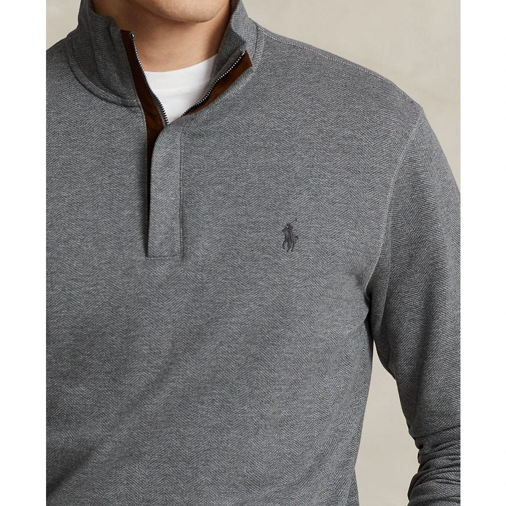 商品Ralph Lauren|Men's Printed Double-Knit Quarter-Zip Pullover,价格¥419,第3张图片详细描述