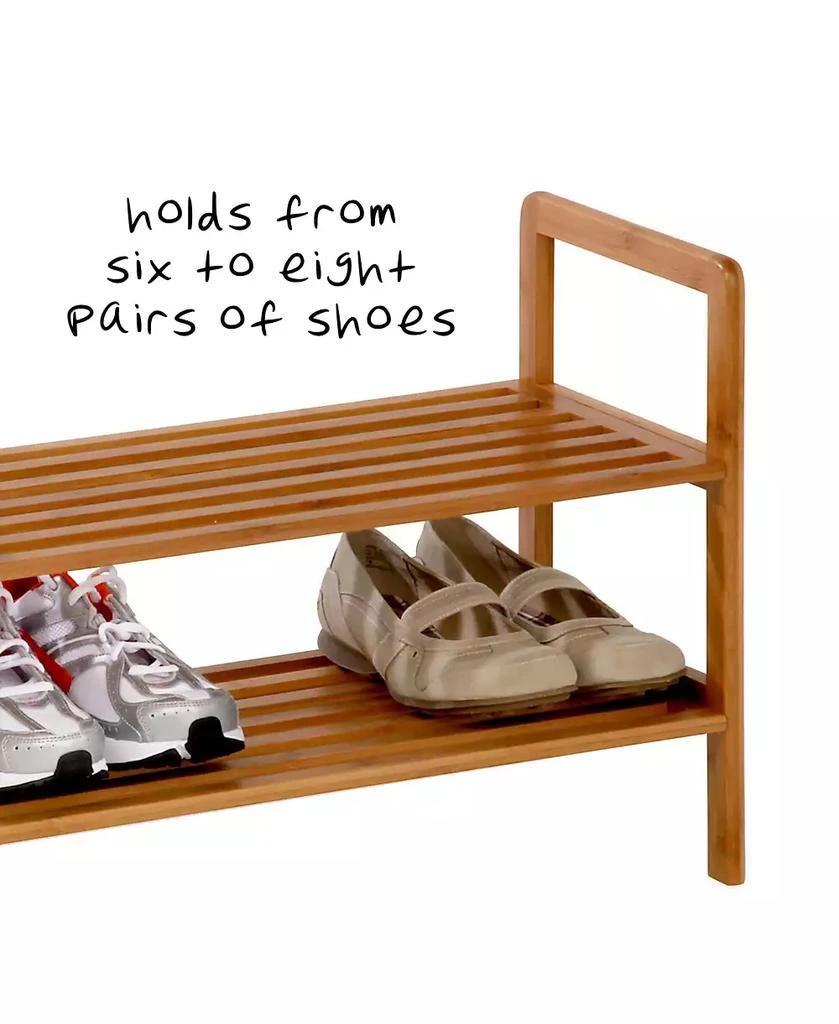商品Honey Can Do|2-Tier Bamboo Shoe Rack,价格¥597,第3张图片详细描述