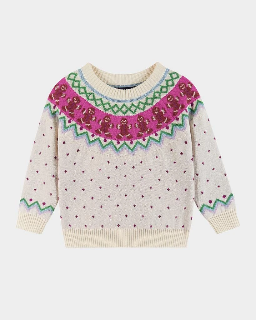 商品Andy & Evan|Girl's Gingerbread Fair Isle Sweater & Jegging Set, Size Newborn-24M,价格¥469,第2张图片详细描述