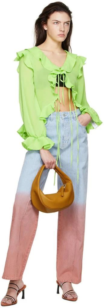 商品Rokh|Green Polyester Blouse,价格¥1426,第4张图片详细描述