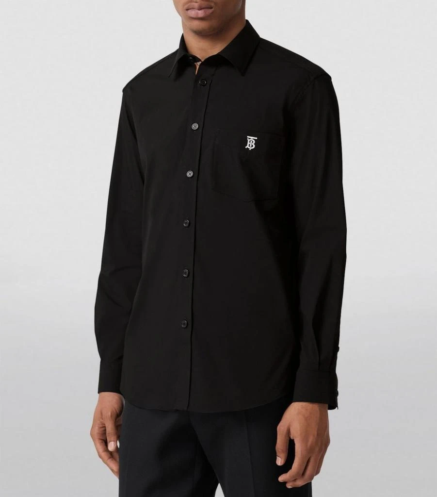 商品Burberry|Cotton-Blend Monogram Shirt,价格¥4477,第3张图片详细描述