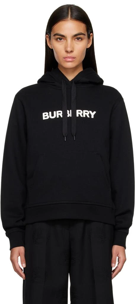 商品Burberry|Black Bonded Hoodie,价格¥6332,第1张图片