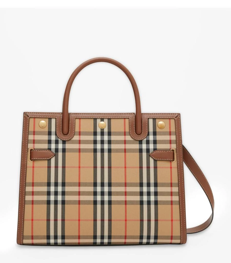 商品Burberry|Medium Vintage Check Title Tote Bag,价格¥26402,第1张图片