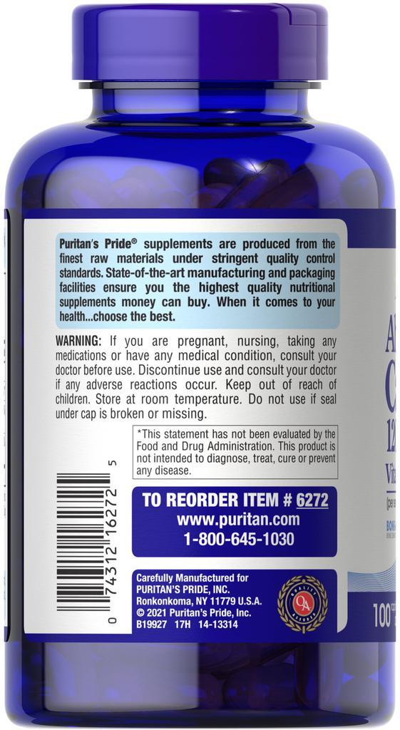 商品Puritan's Pride|Absorbable Calcium 1200 mg w. Vitamin D3 100 Softgels,价格¥111-¥222,第5张图片详细描述
