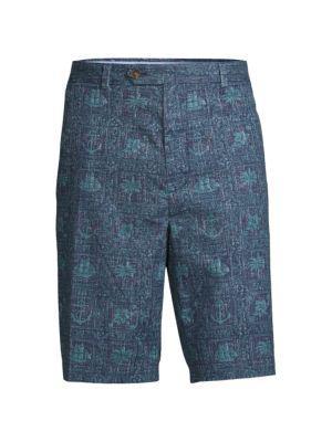 商品Brooks Brothers|Mixed-Print Flat Front Shorts,价格¥180,第5张图片详细描述