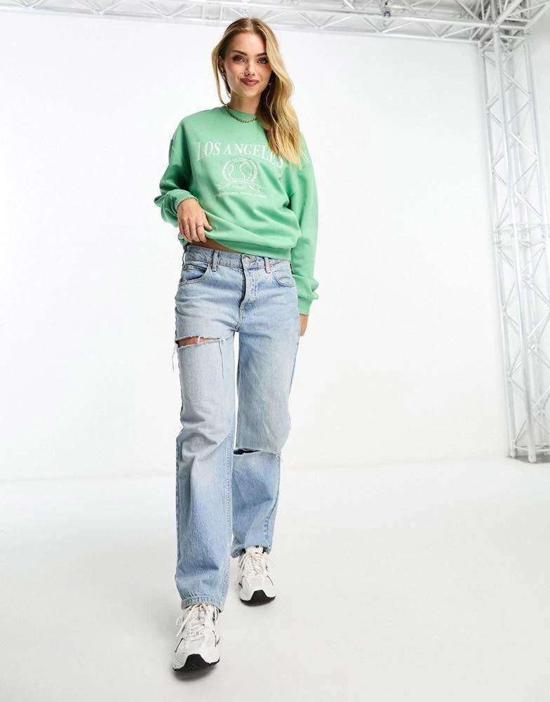 商品Pimkie|Pimkie LA sweatshirt in green,价格¥159,第4张图片详细描述