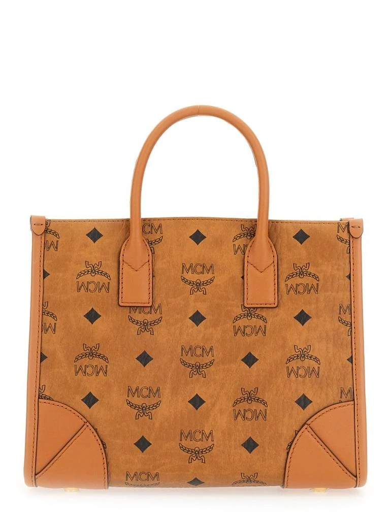 商品MCM|MCM All-Over Logo Printed Small Tote Bag,价格¥5232,第2张图片详细描述