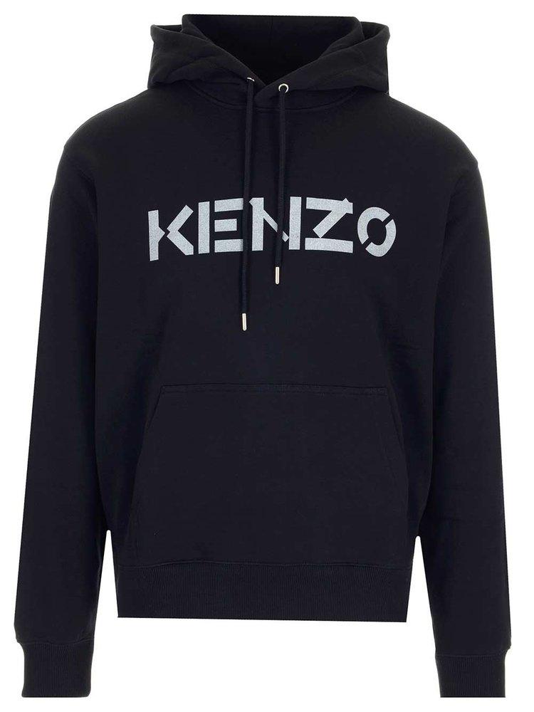 Kenzo Logo Print Drawstring Hoodie商品第1张图片规格展示
