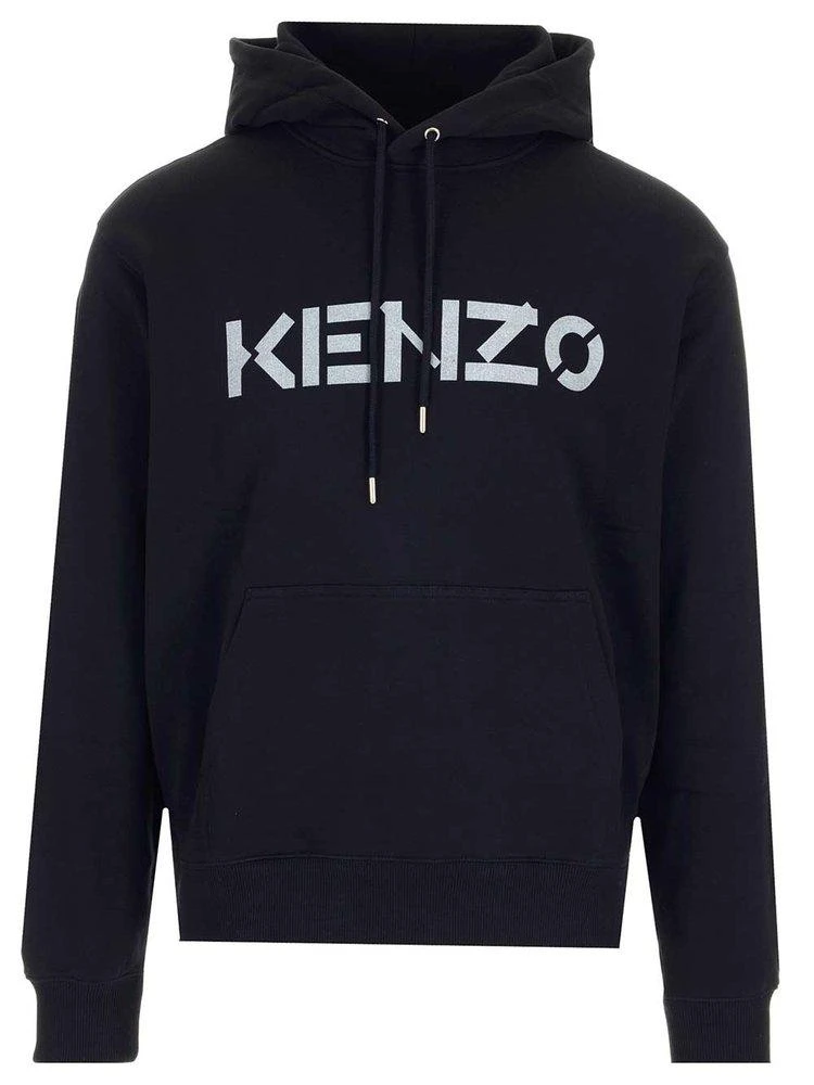 商品Kenzo|Kenzo Logo Print Drawstring Hoodie,价格¥2567,第1张图片