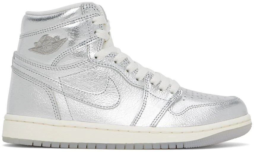 商品Jordan|Silver Air Jordan 1 High OG Sneakers,价格¥1499,第1张图片