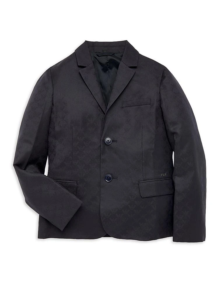 商品Emporio Armani|Boy's Logo Jacquard Blazer,价格¥2036,第1张图片