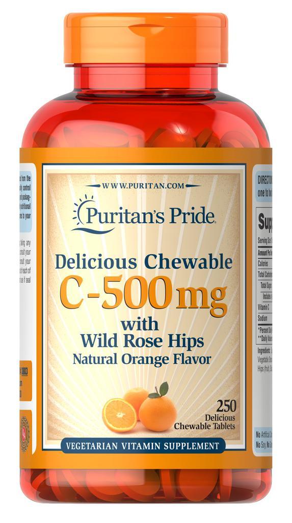 商品Puritan's Pride|维生素C咀嚼片 补充维生素C 250片/瓶,价格¥230-¥459,第1张图片