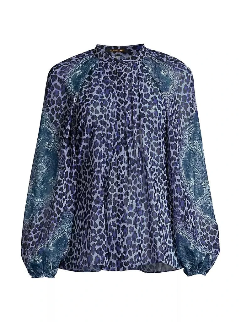 商品Kobi Halperin|Carla Mixed-Print Chiffon Blouse,价格¥921,第1张图片