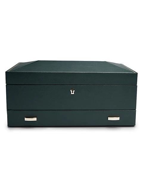 商品Wolf|British Racing Green 10-Piece With Drawer Watch Box,价格¥3650,第1张图片