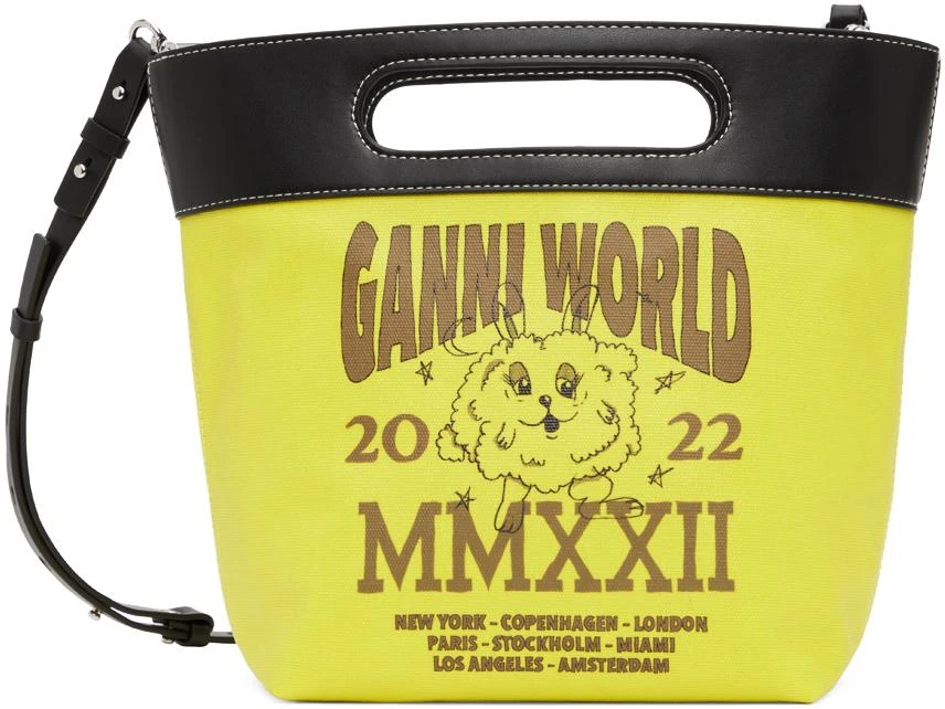 商品Ganni|Yellow Small Tote,价格¥937,第1张图片