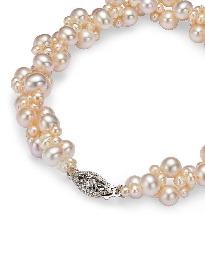 商品Bloomingdale's|Cultured Freshwater Pearl Woven Bracelet in 14K White Gold, 3mm,价格¥5606,第4张�图片详细描述