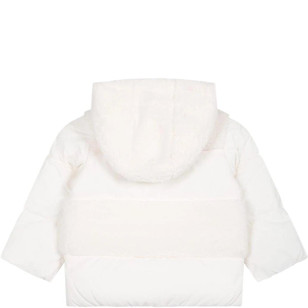 商品Tommy Hilfiger|Ivory Jacket For Baby Kids With Iconic Flag,价格¥1186,第2张图片详细描述