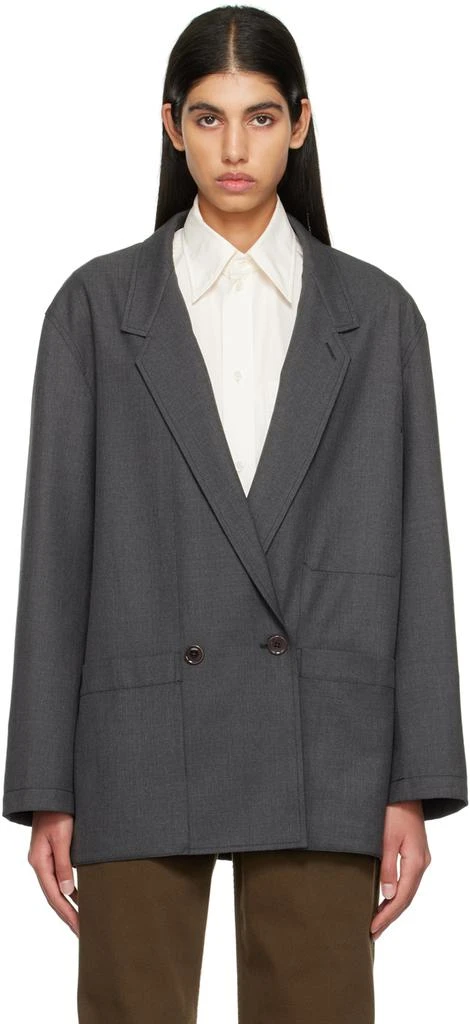 商品Lemaire|Gray Workwear Blazer,价格¥4179,第1张图片