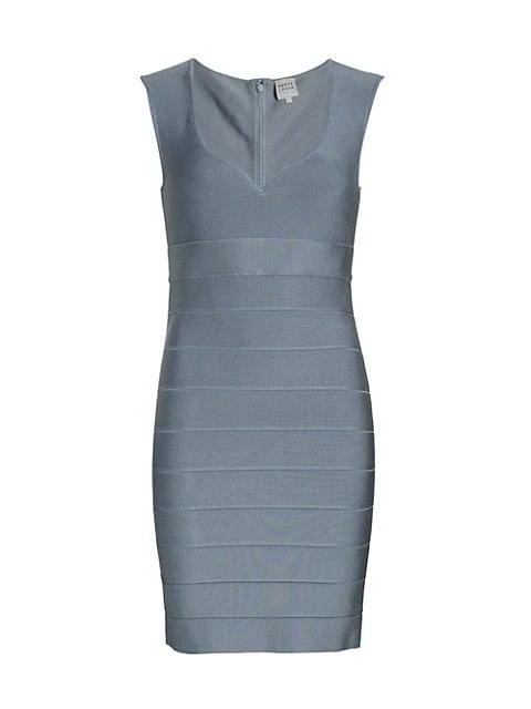 商品Herve Leger|Sweetheart Cap-Sleeve Icon Dress,价格¥4401,第1张图片